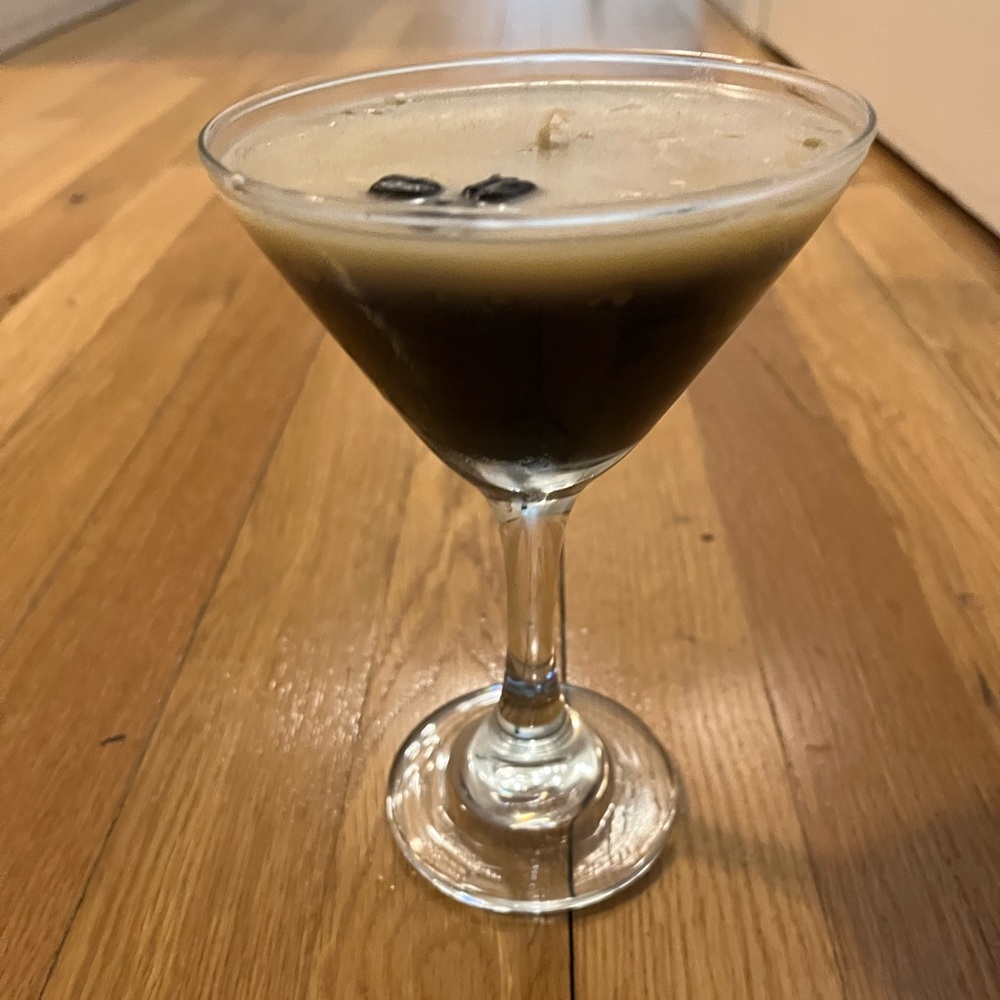 Glass Espresso Martini Candle